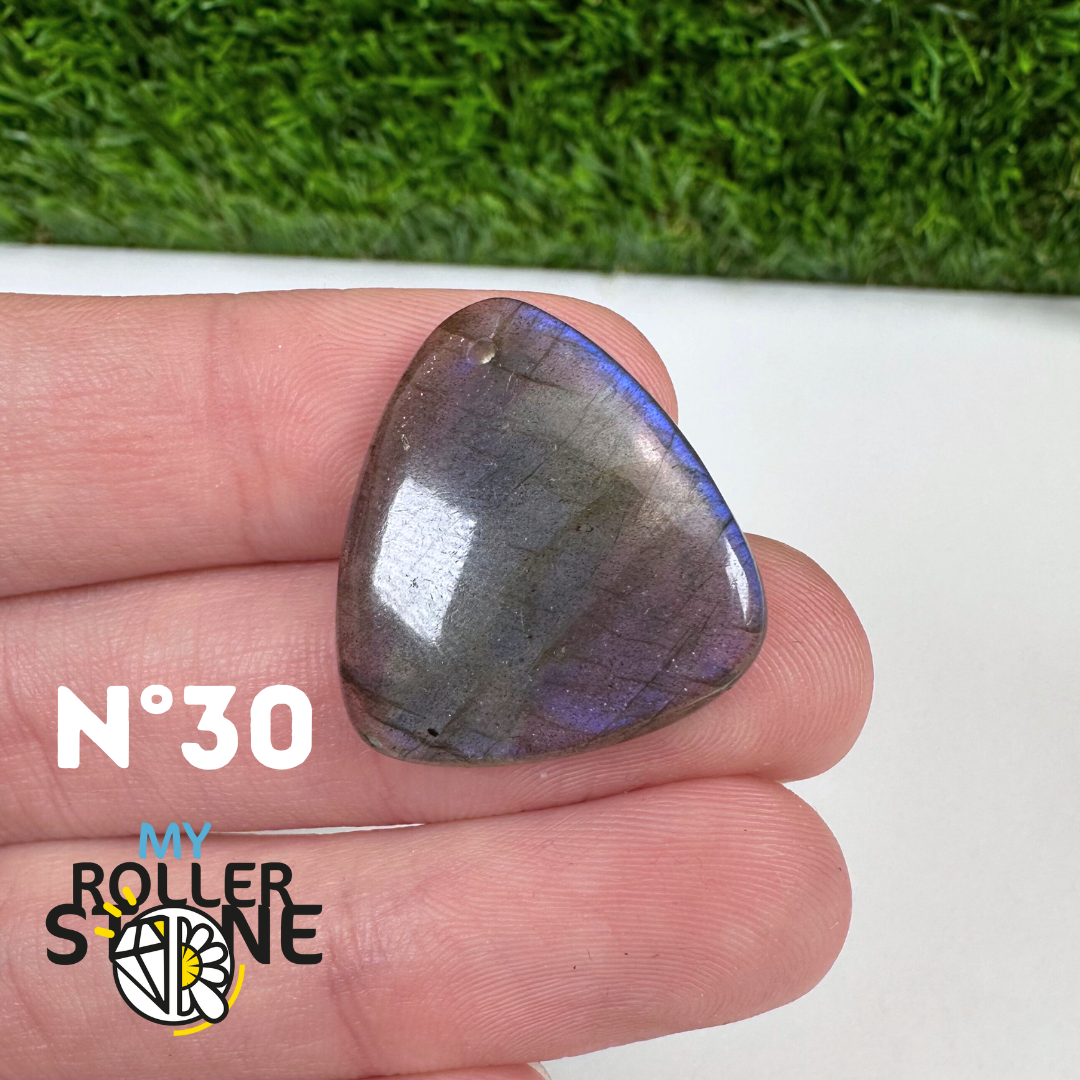 Pendentif Labradorite blue fire percé 5A