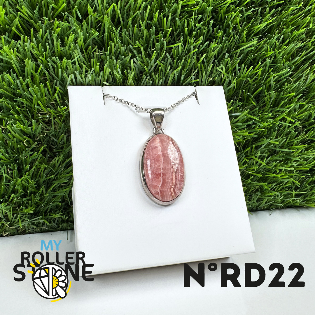 Pendentif Argent Rhodochrosite #22