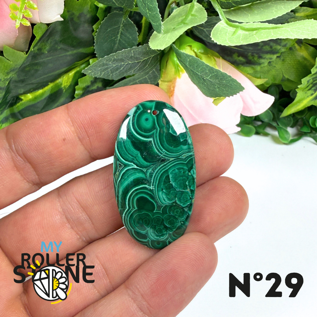 Pendentif Malachite Percé 5A