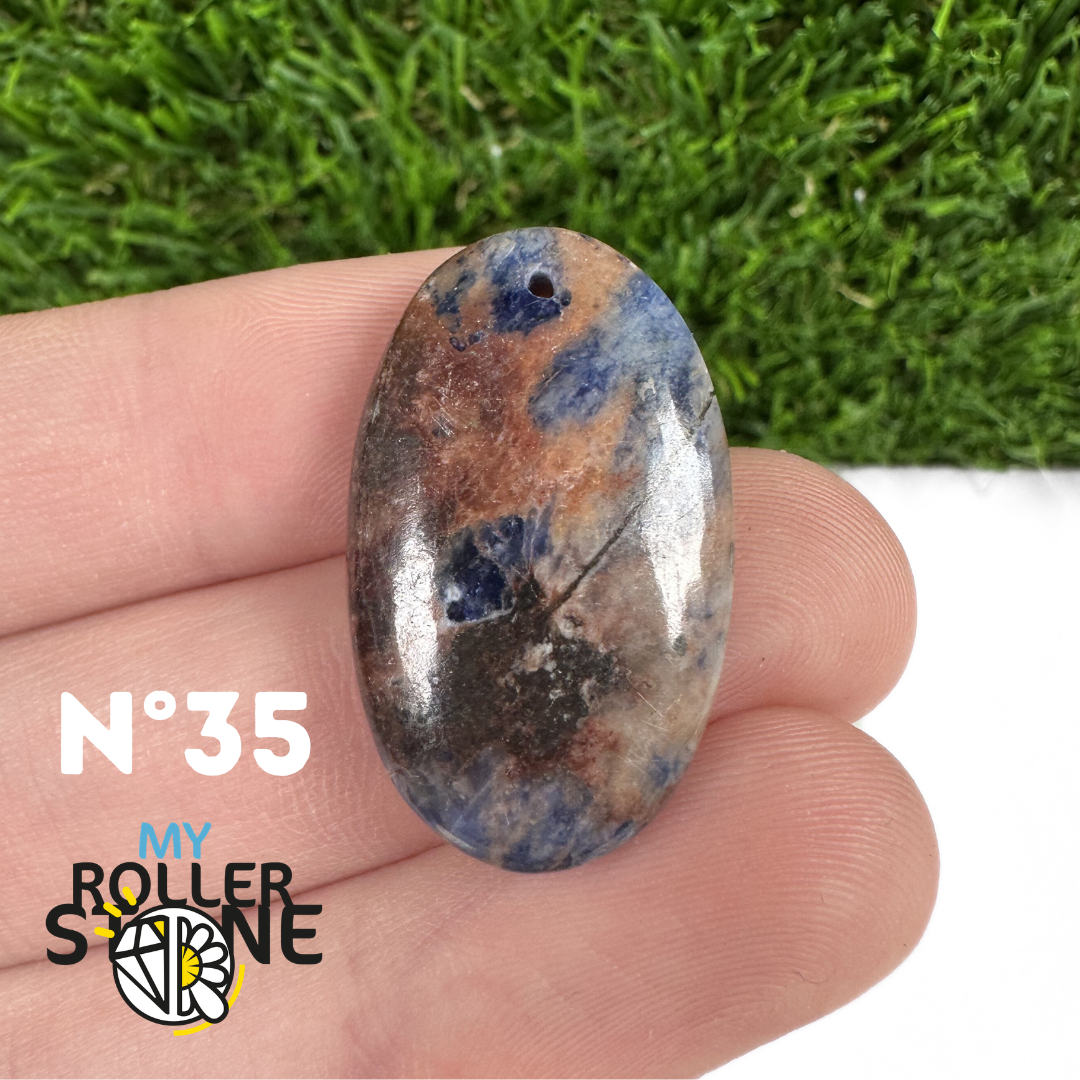 Pendentifs Sodalite Orange Forme Libre 5A