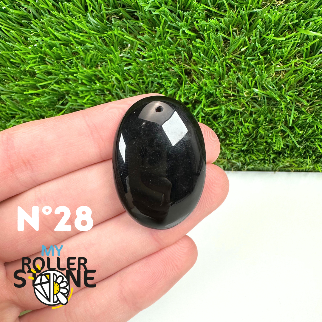 Pendentif Percé Tourmaline Noire