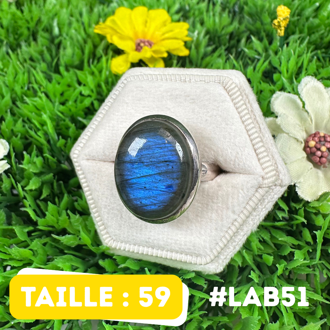 Bague Labradorite Bluefire #LAB51