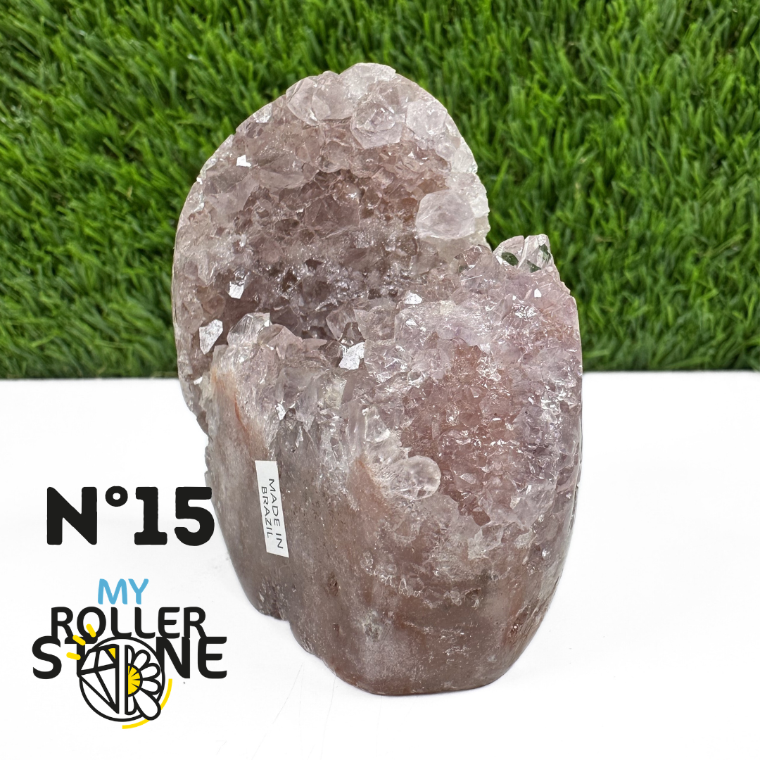 Géode Améthyste Rose du Brésil #15