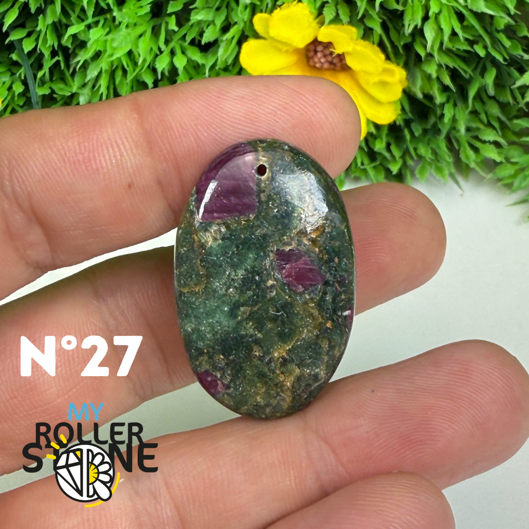 Pendentif percé Ruby Fushiste 5A