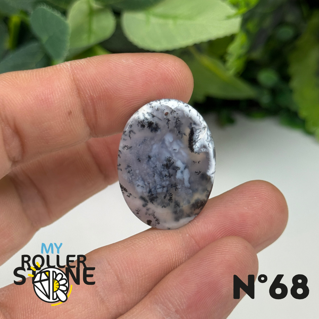 Pendentif Percé Opale Dendritrique
