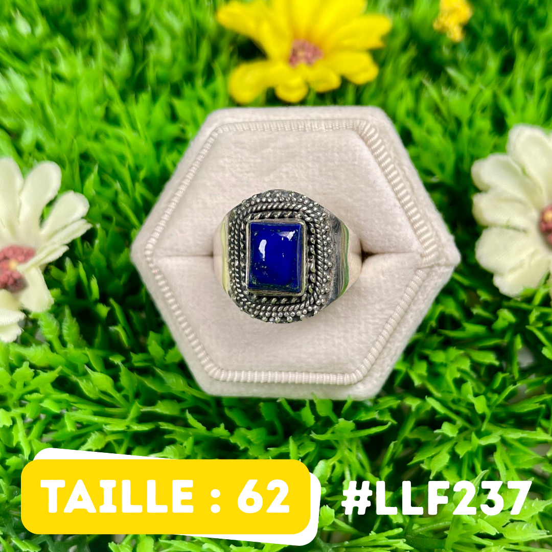 Bague Argent 925 Lapis Lazuli #LLF237