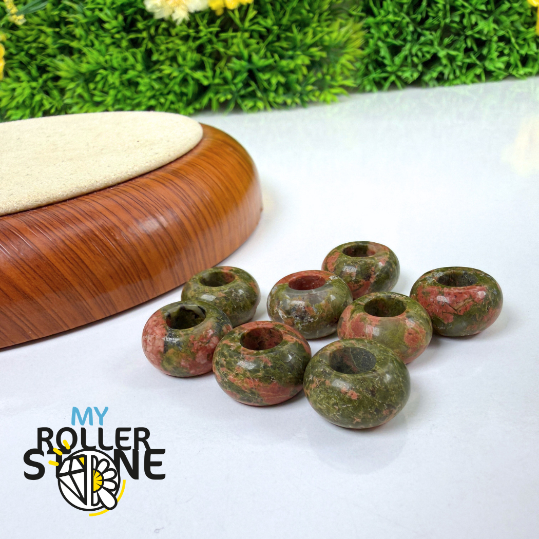 Perle Unakite Grand Trou