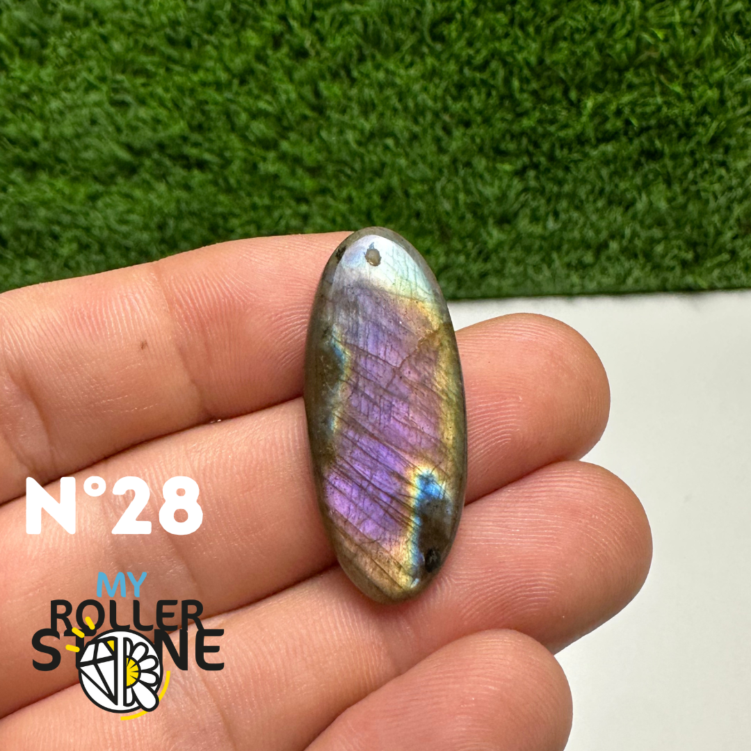 Pendentifs Labradorite Violette forme Libre 5A
