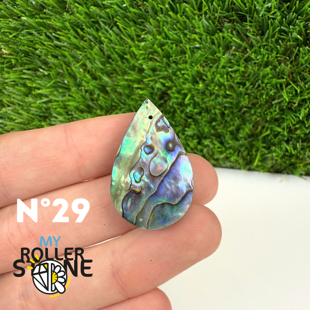 Pendentif en Abalone Forme Libre 5A
