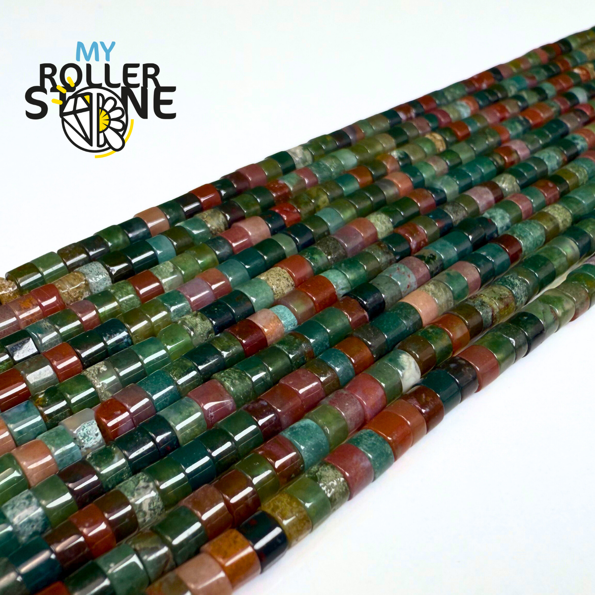 Perle Heishi Agate indienne