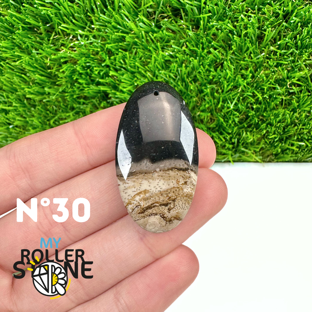 Pendentif Agate Racine de Palmier