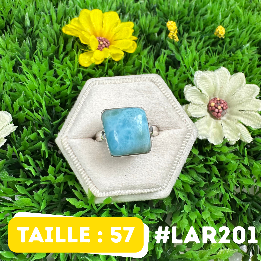 Bague Argent 925 Larimar #LAR201