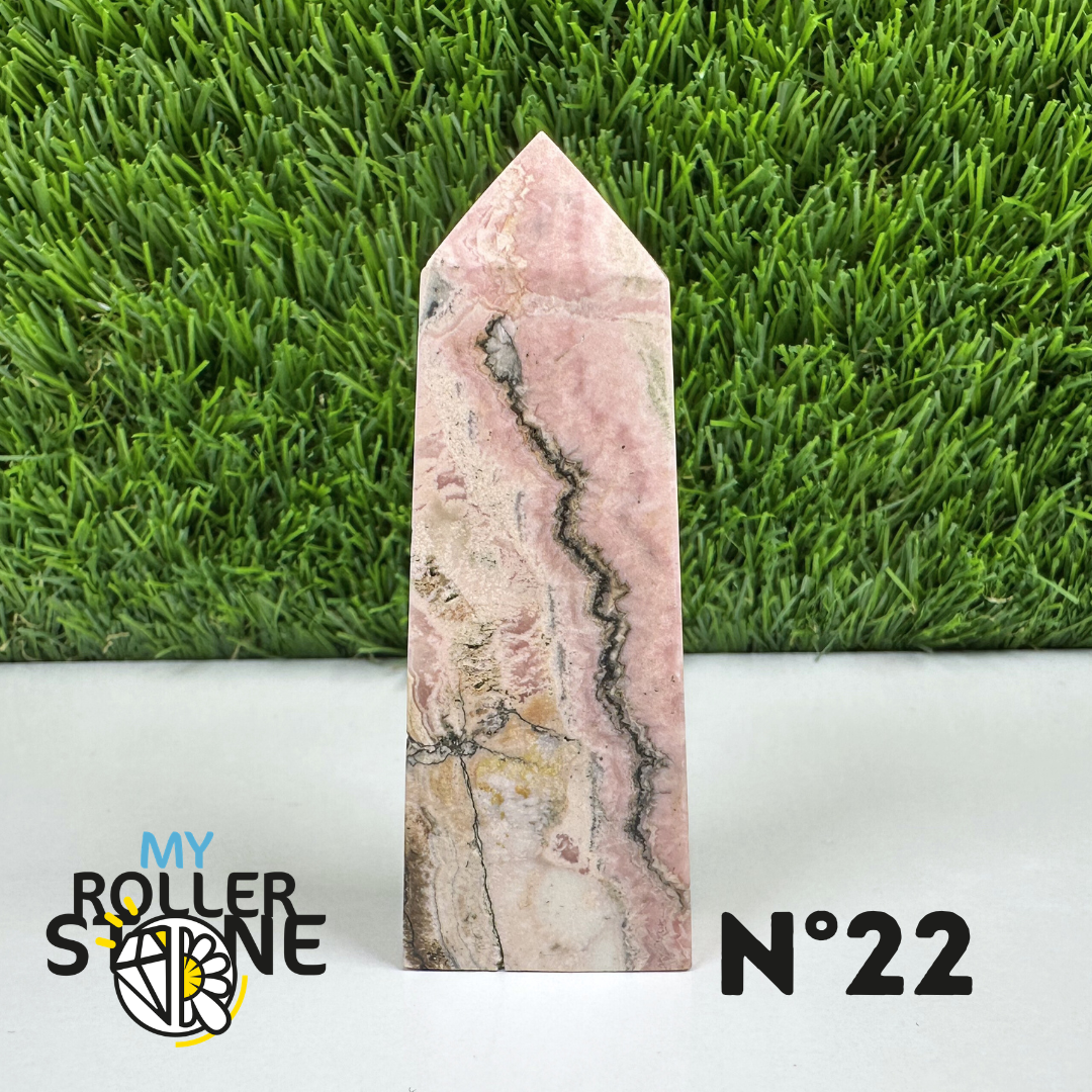 Pointes Pierre Rectangulaire Rhodochrosite