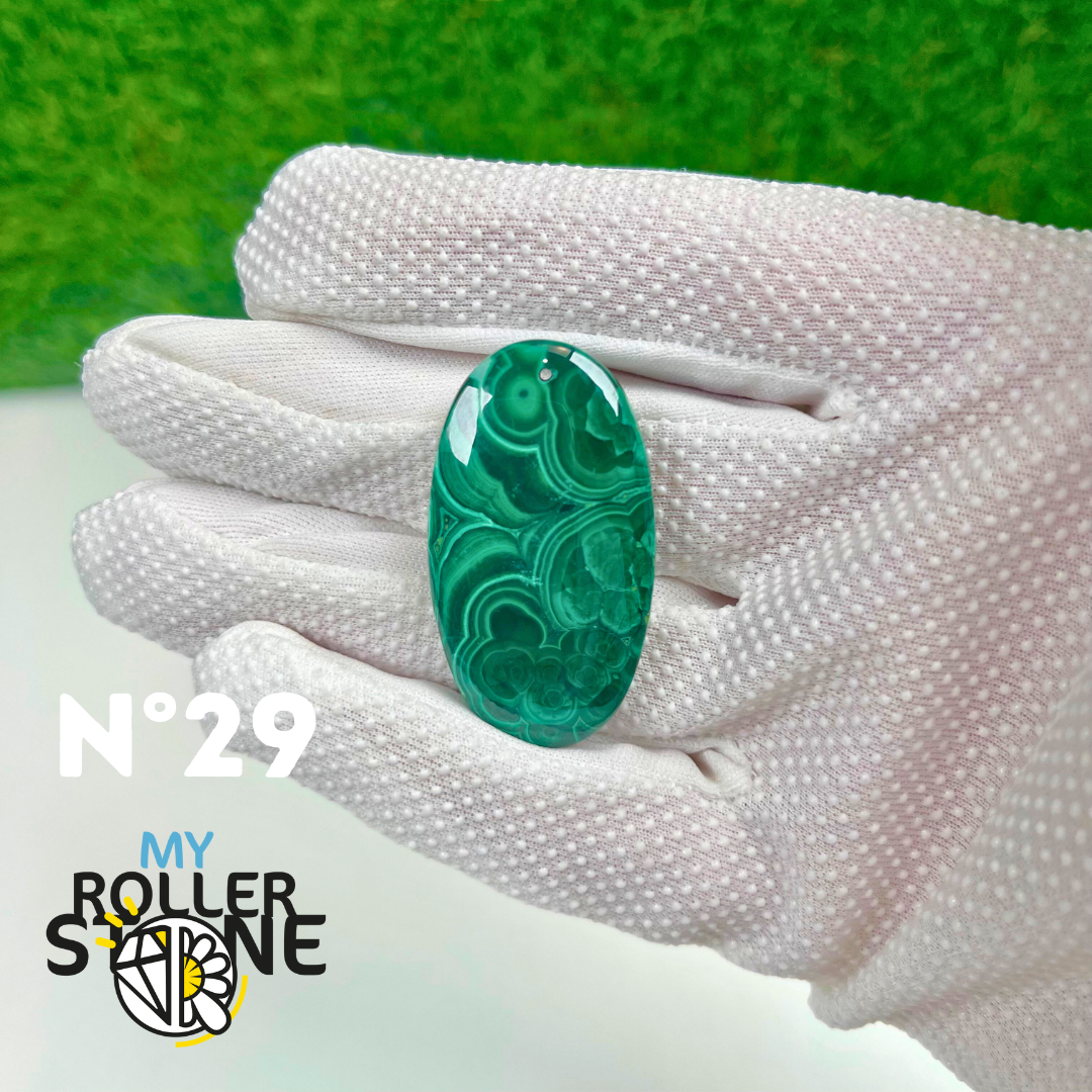 Pendentif Malachite 5A percé