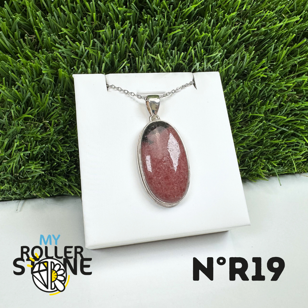 Pendentif Argent Rhodonite Australienne #19