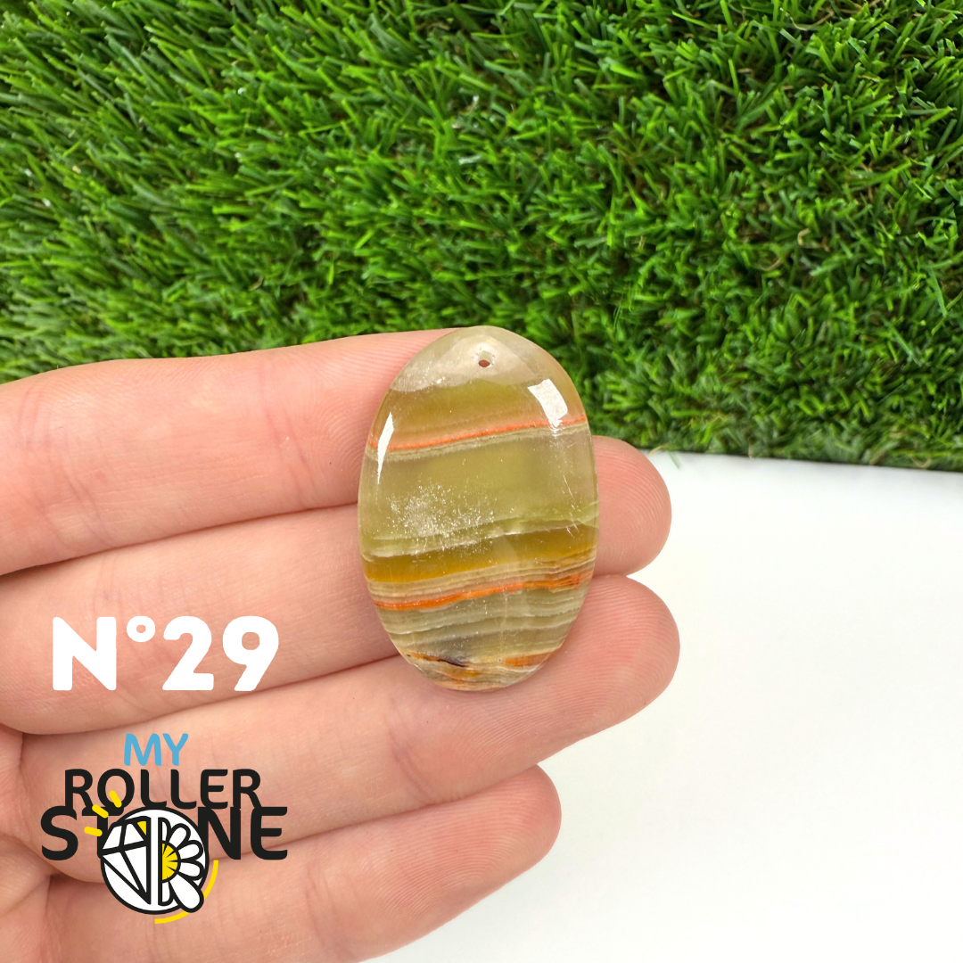 Pendentif Calcite Verte 5A Percé