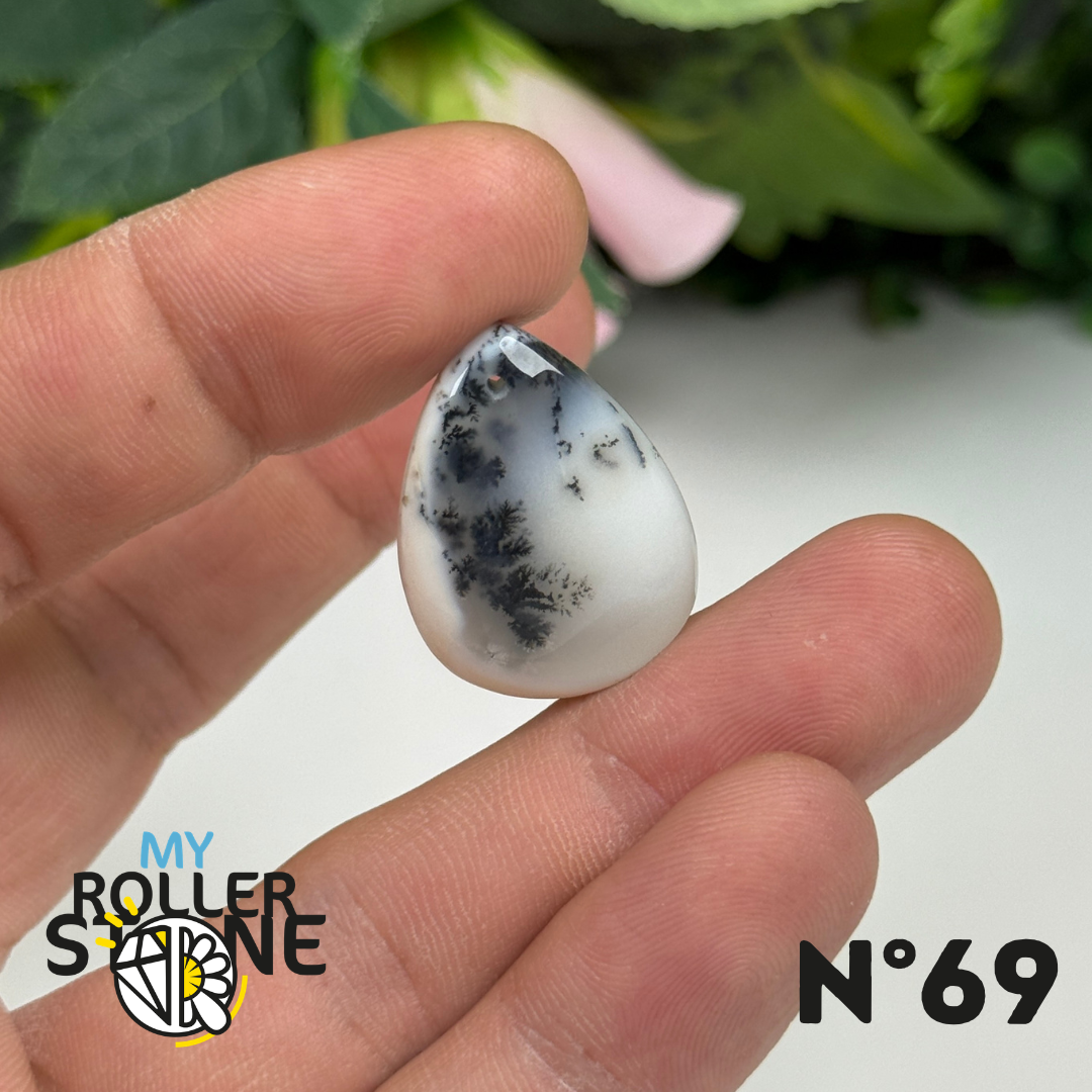 Pendentif Percé Opale Dendritrique