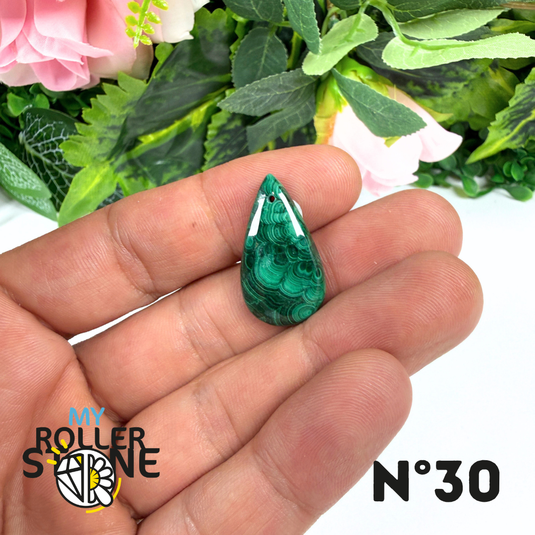 Pendentif Malachite Percé 5A