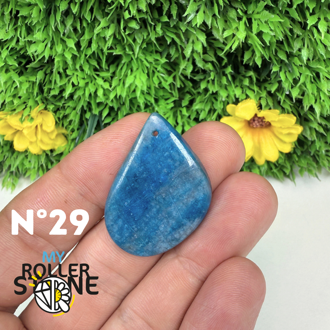 Pendentif Apatite bleue 3A