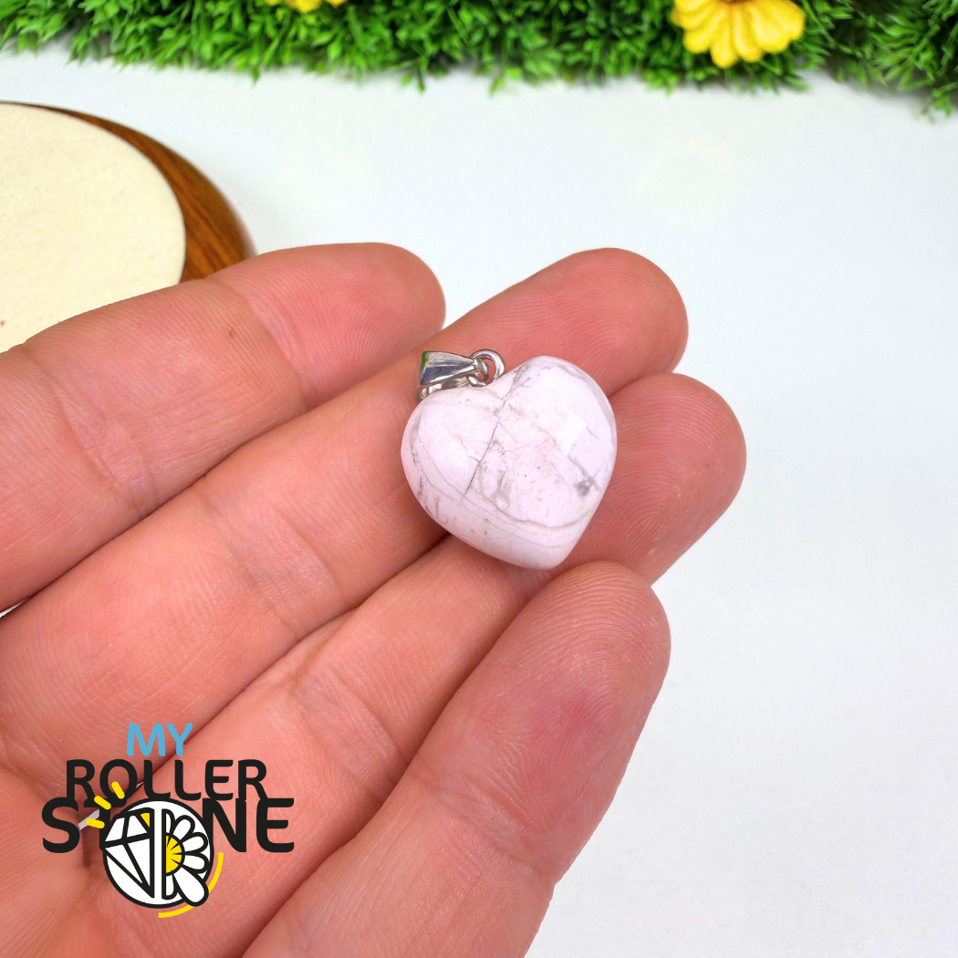 Pendentifs coeur pierre (13 variantes)