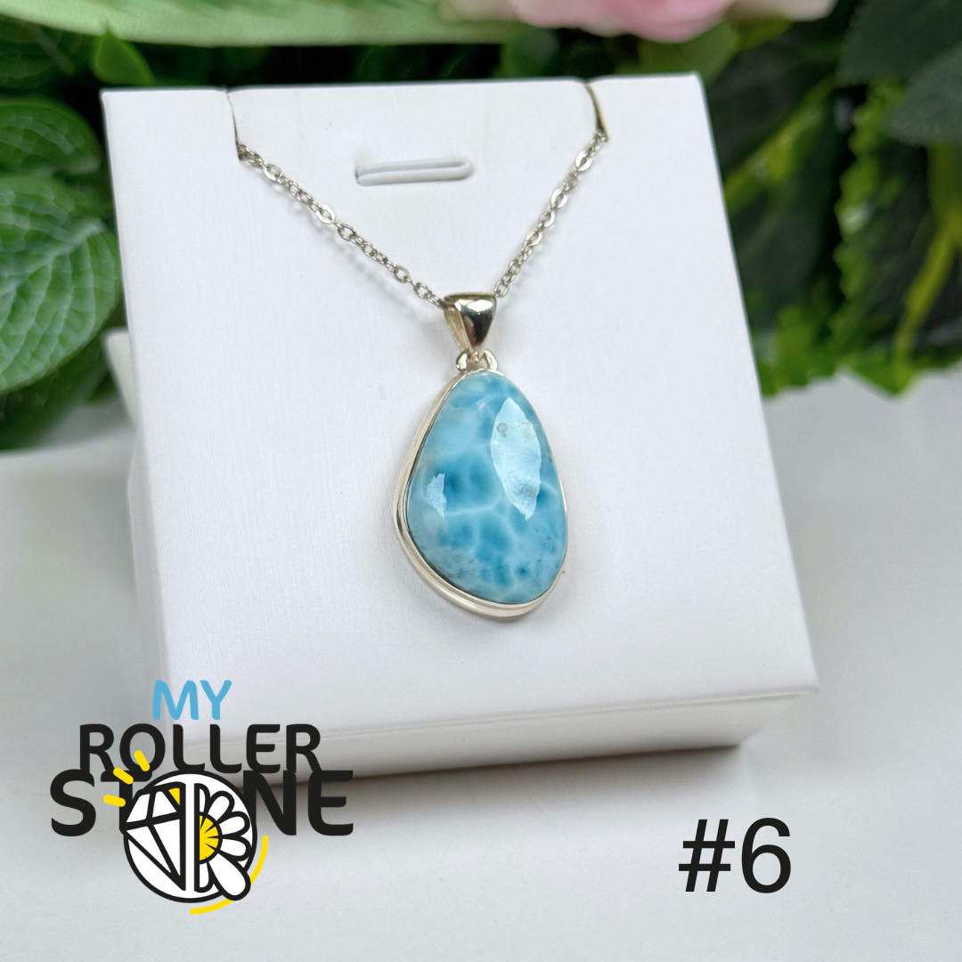 Pendentif argent larimar #RIP6
