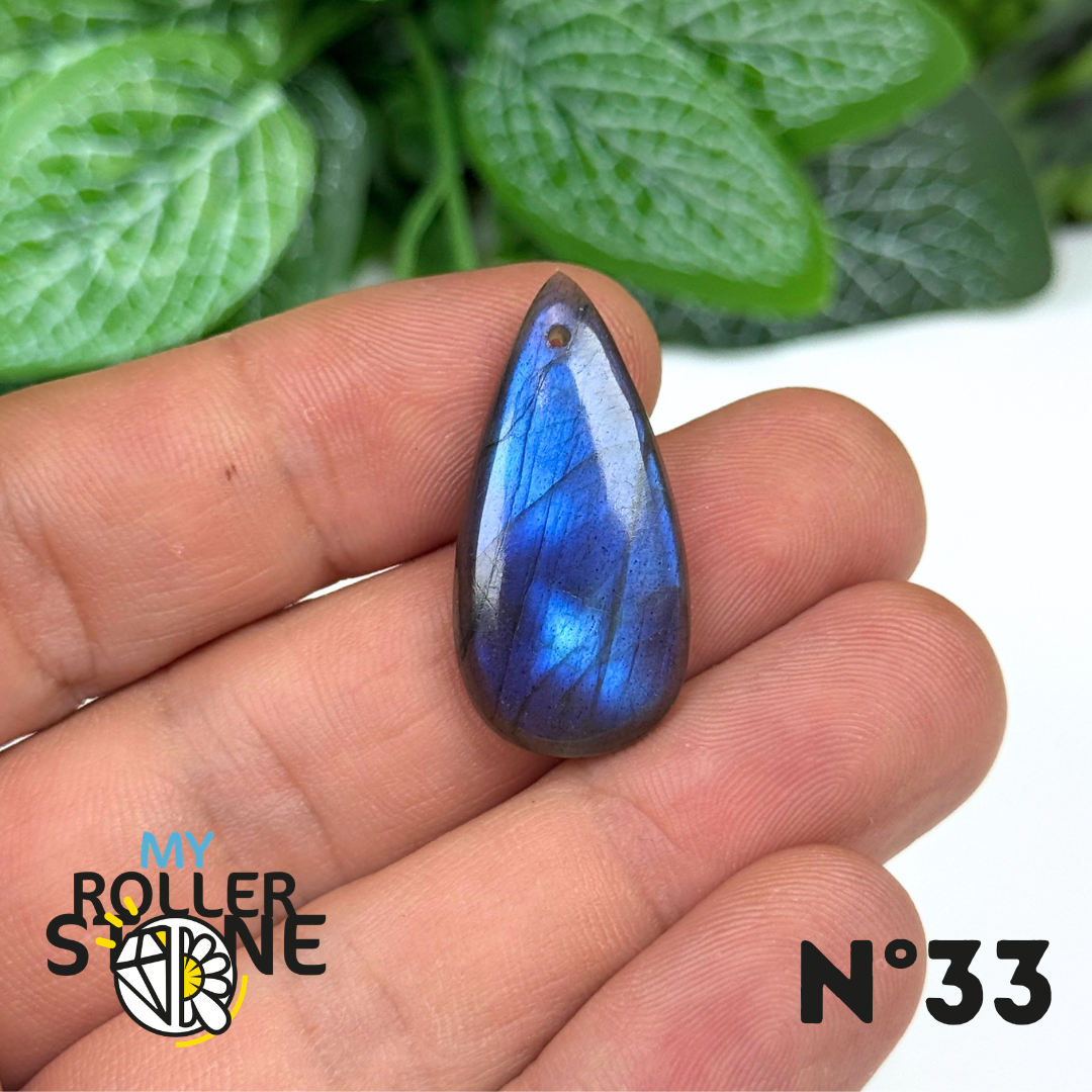 Pendentif Labradorite Blue fire percé 7A