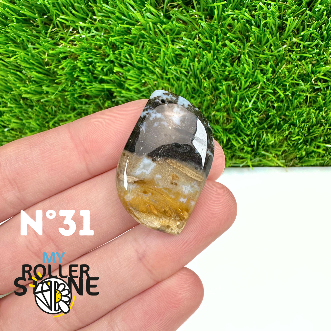 Pendentif Agate Racine de Palmier