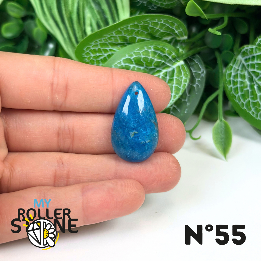 Pendentif Apatite bleue 5A