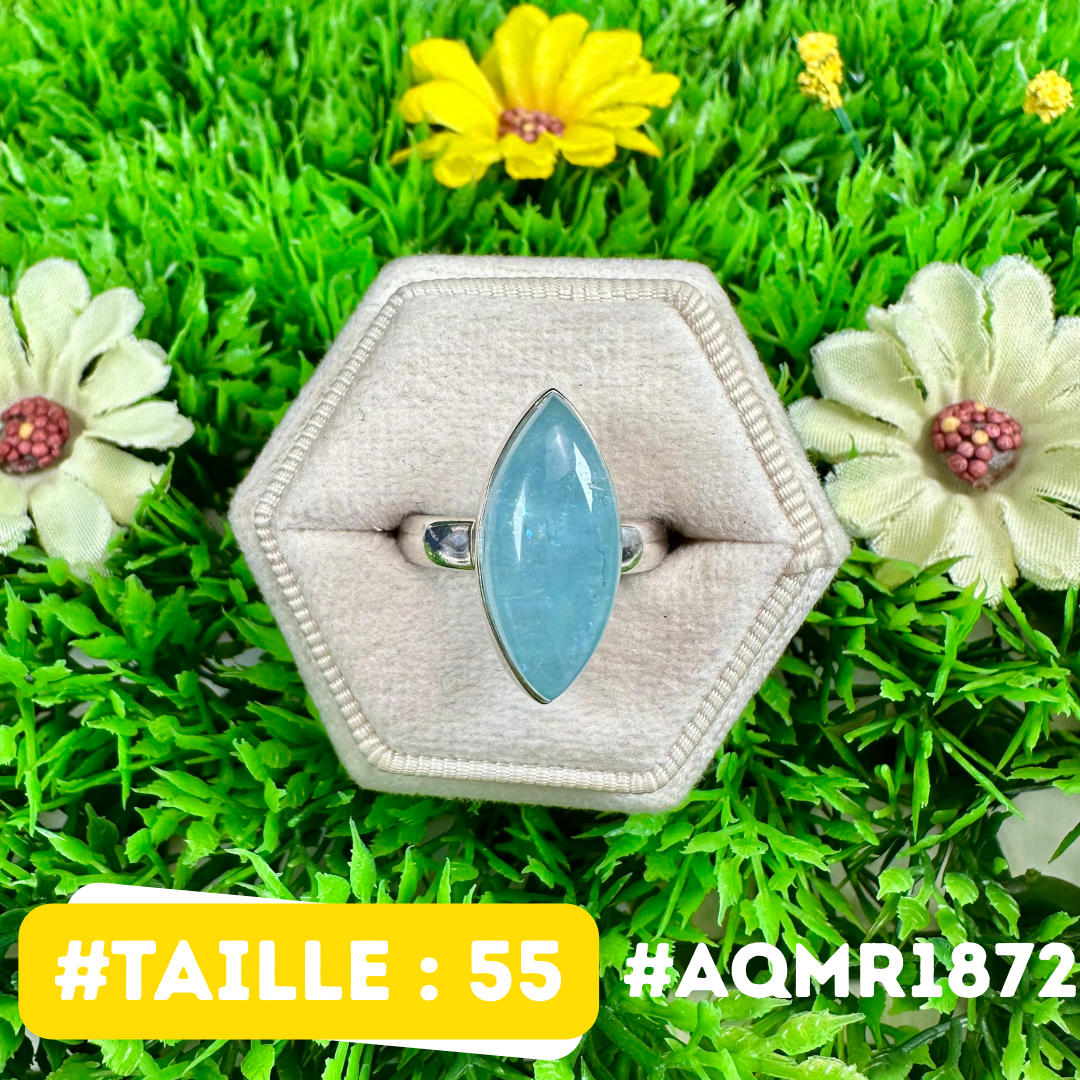 Bague en Aigue Marine Argent 925 #AQMR1872