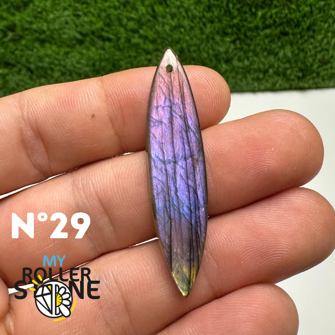 Pendentifs Labradorite Violette forme Libre 5A