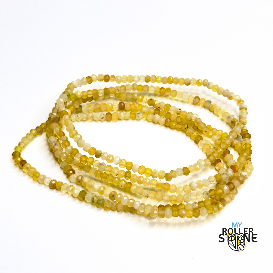 Bracelet Facetté Opale Jaune