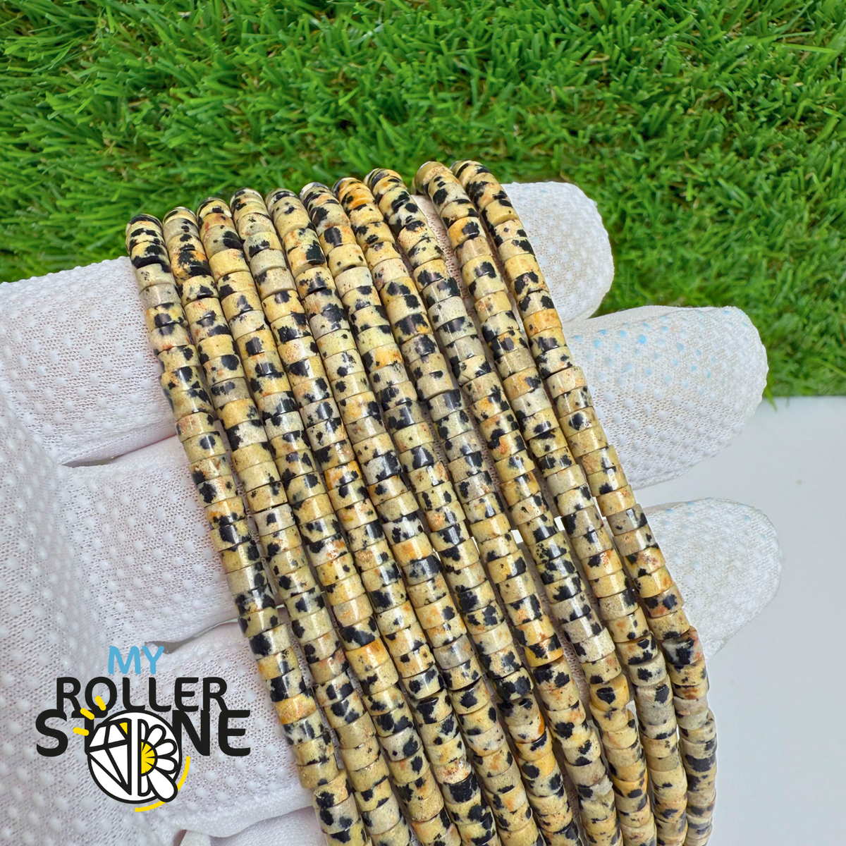 Perle heishi Jaspe Dalmatien