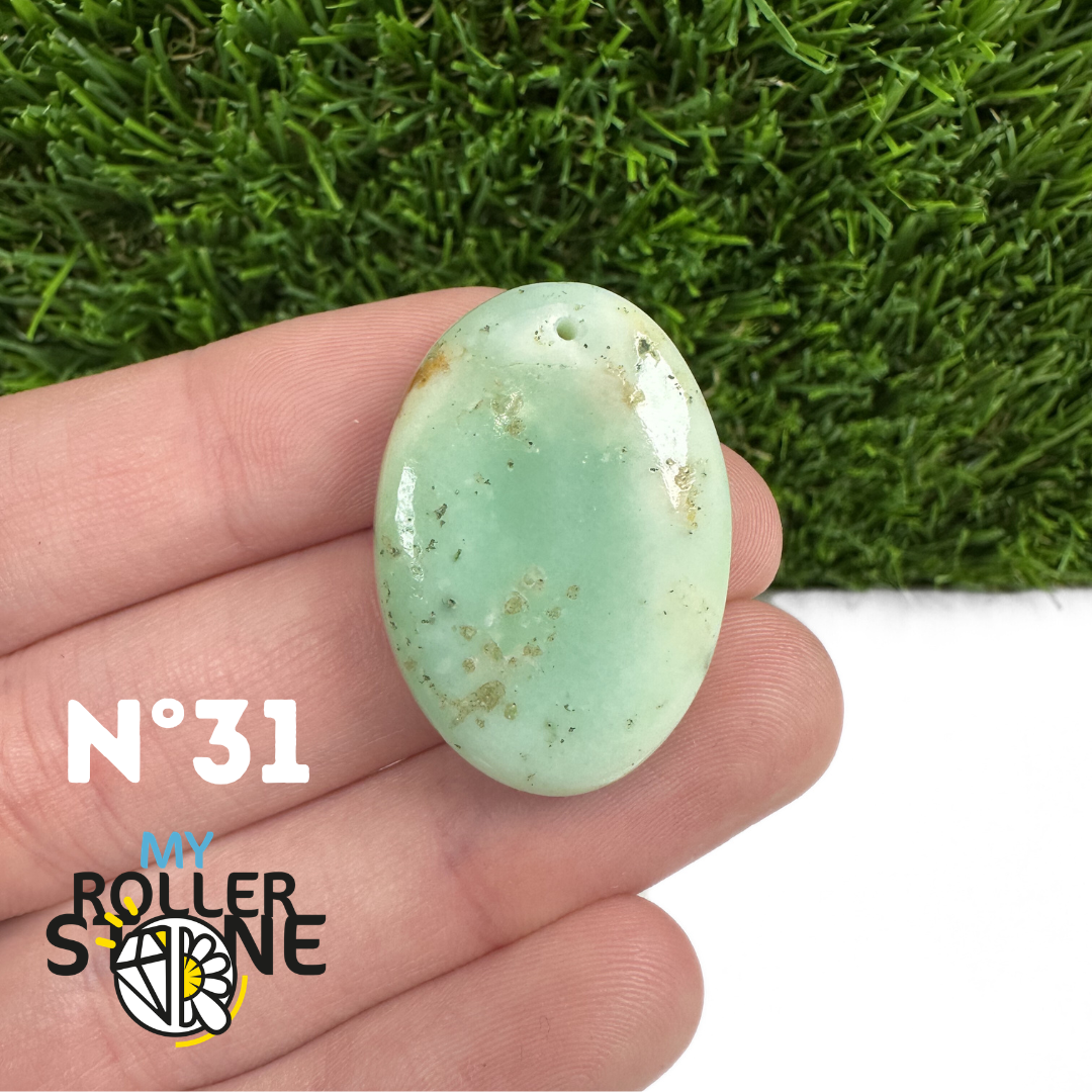 Pendentif Chrysoprase Percé