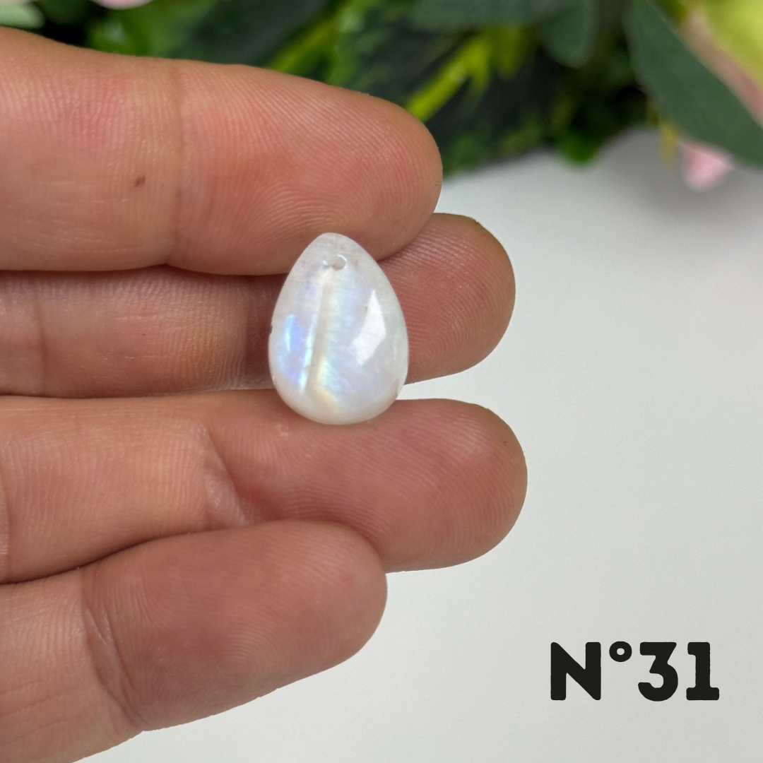 Petits Pendentifs Pierre de lune Forme Libre 5A