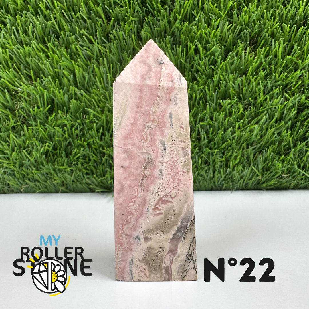 Pointes Pierre Rectangulaire Rhodochrosite