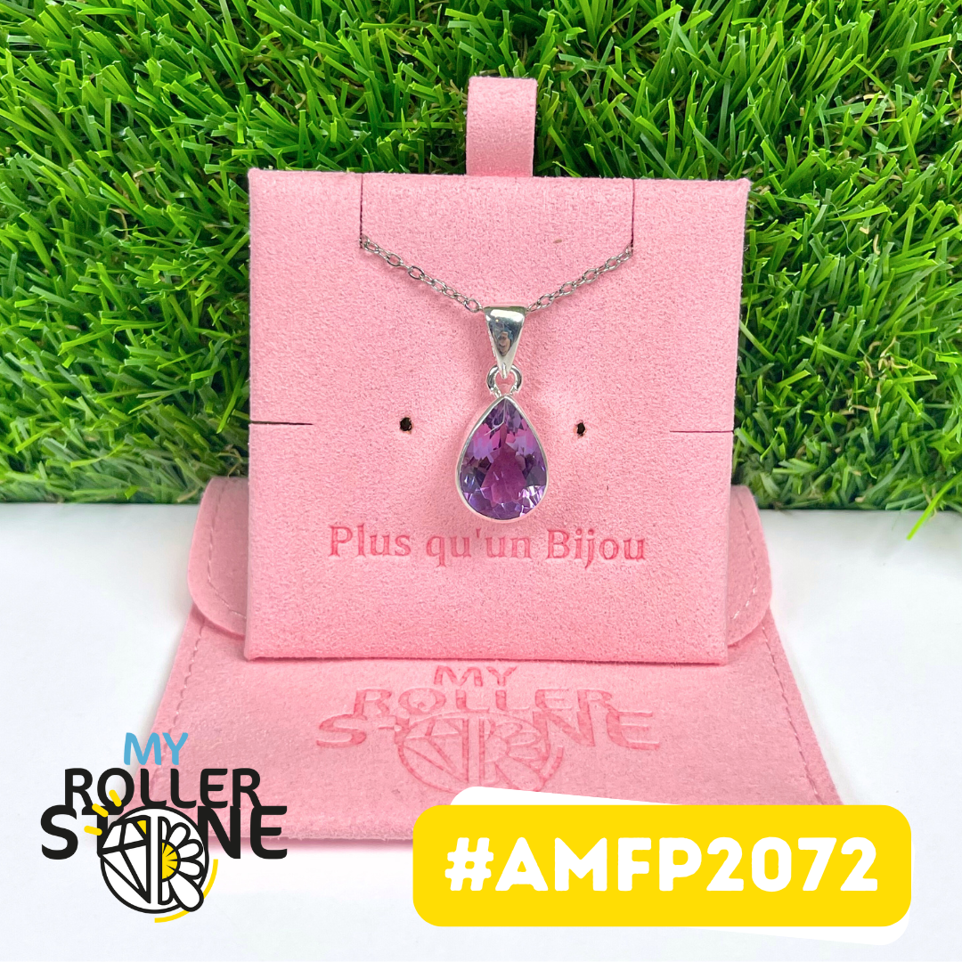 Pendentif Argent 925 Améthyste Facettée #AMFP2072