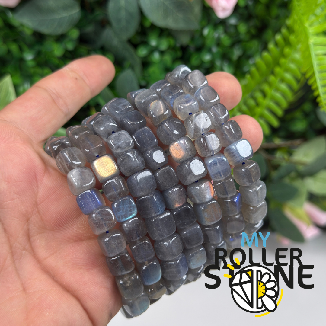 Bracelet en Labradorite perle carré