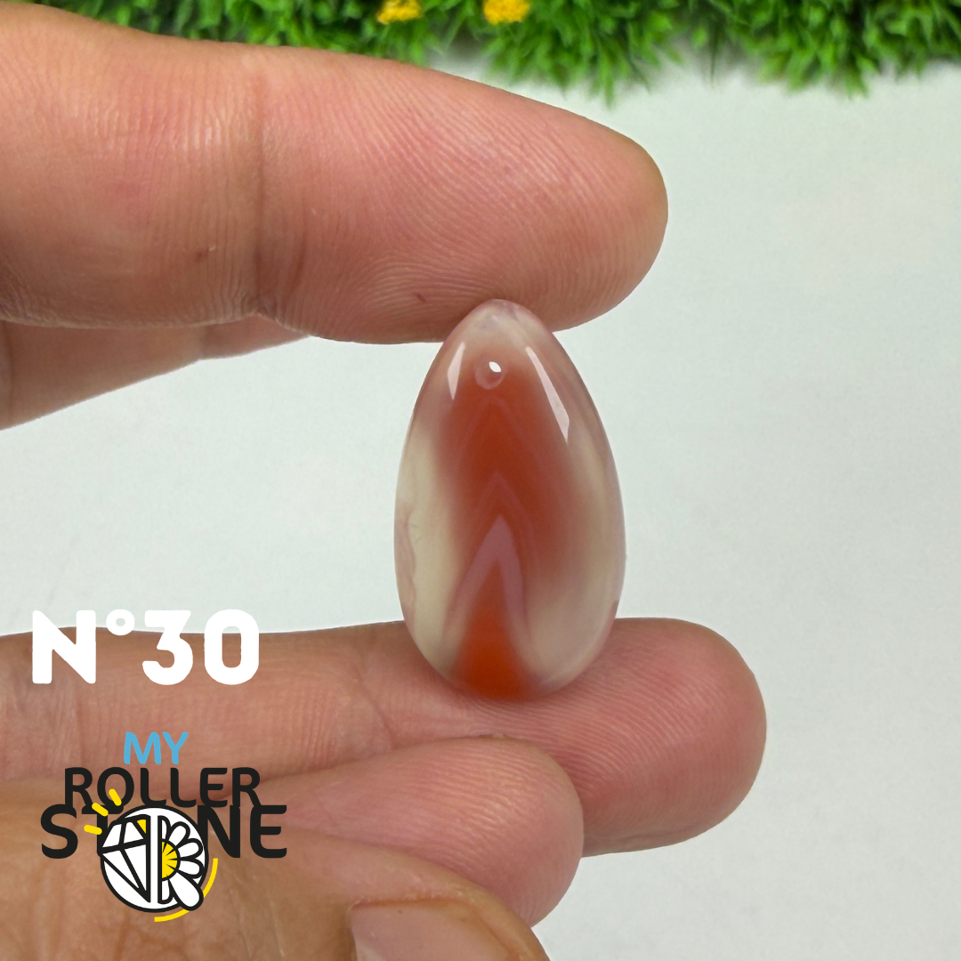 Pendentif percé Agate du Botswana 5A
