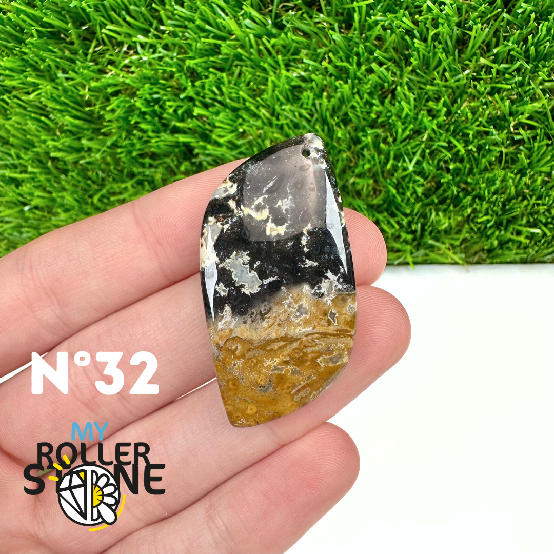 Pendentif Agate Racine de Palmier