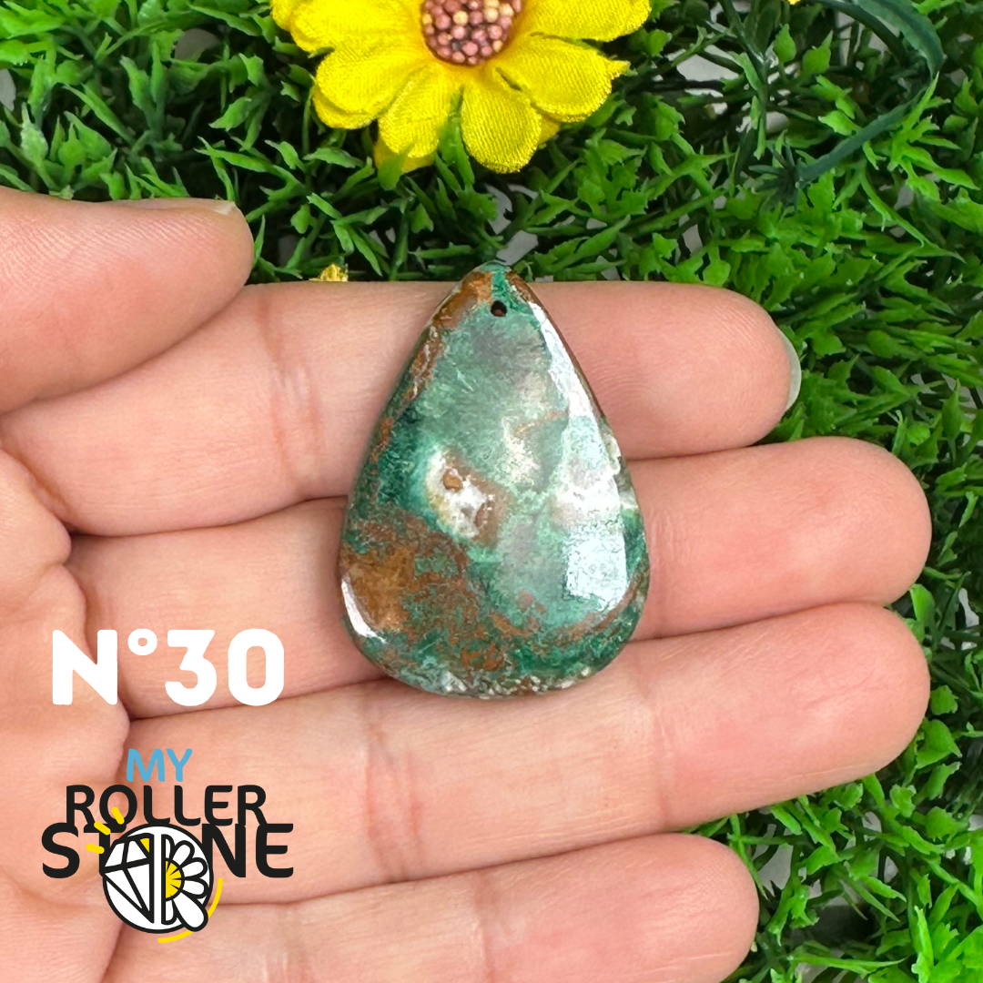 Pendentif Percé Chrysocolle