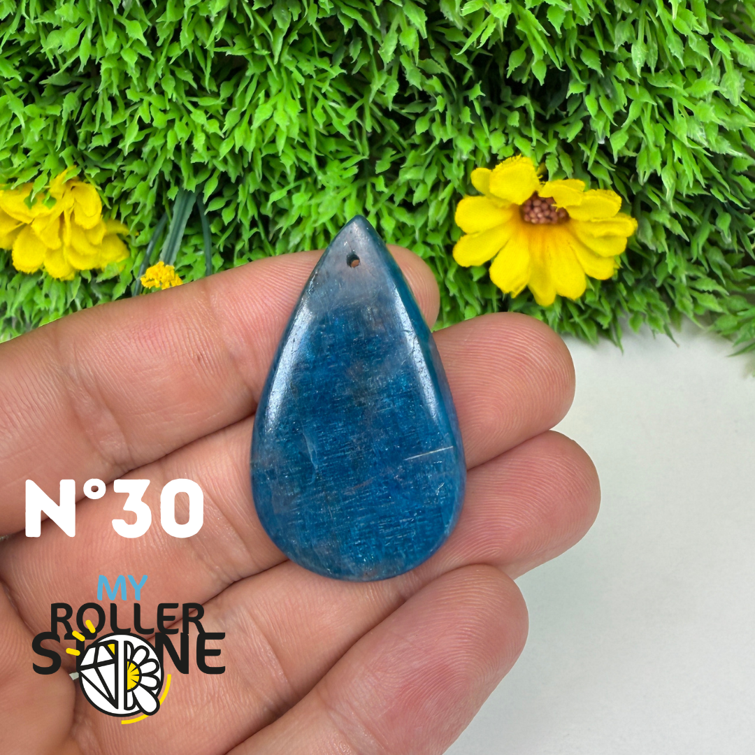 Pendentif Apatite bleue 3A