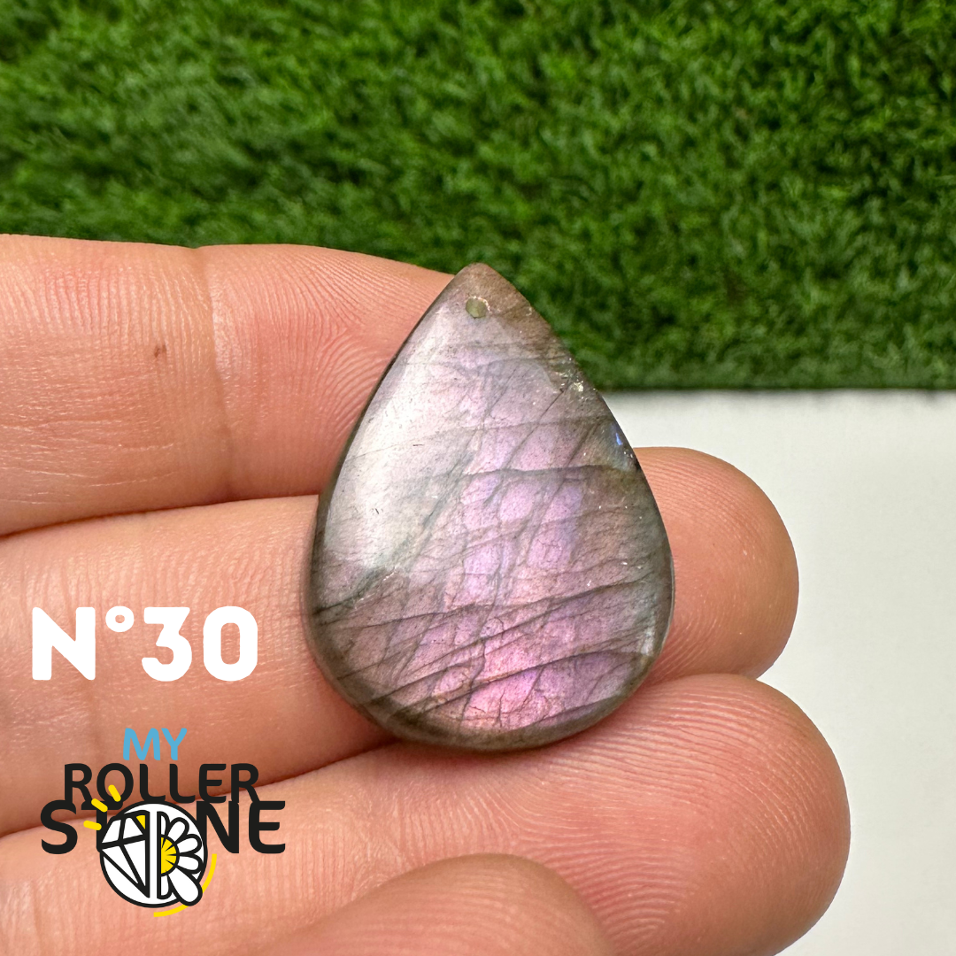Pendentifs Labradorite Violette forme Libre 5A