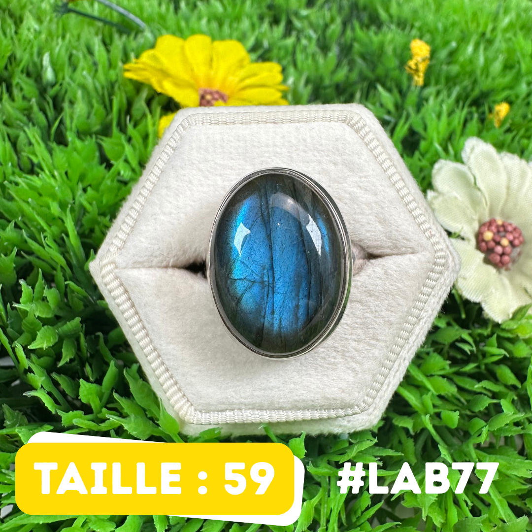 Bague Labradorite Bluefire #LAB77