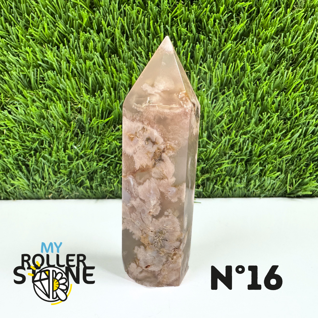 Pointes Pierre Agate Fleur