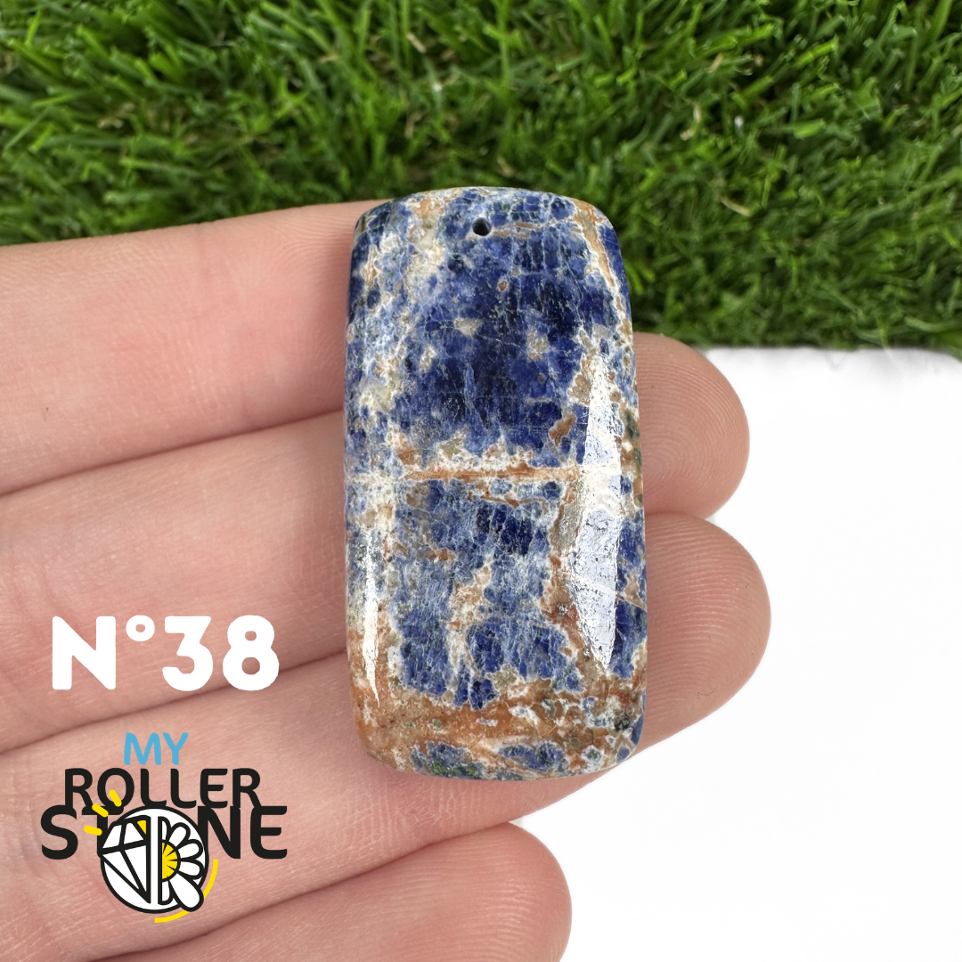 Pendentifs Sodalite Orange Forme Libre 5A