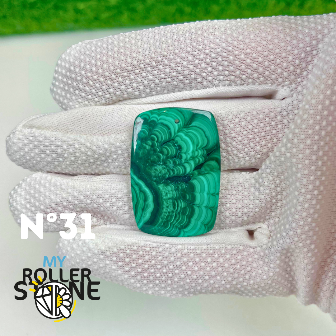 Pendentif Malachite 5A percé