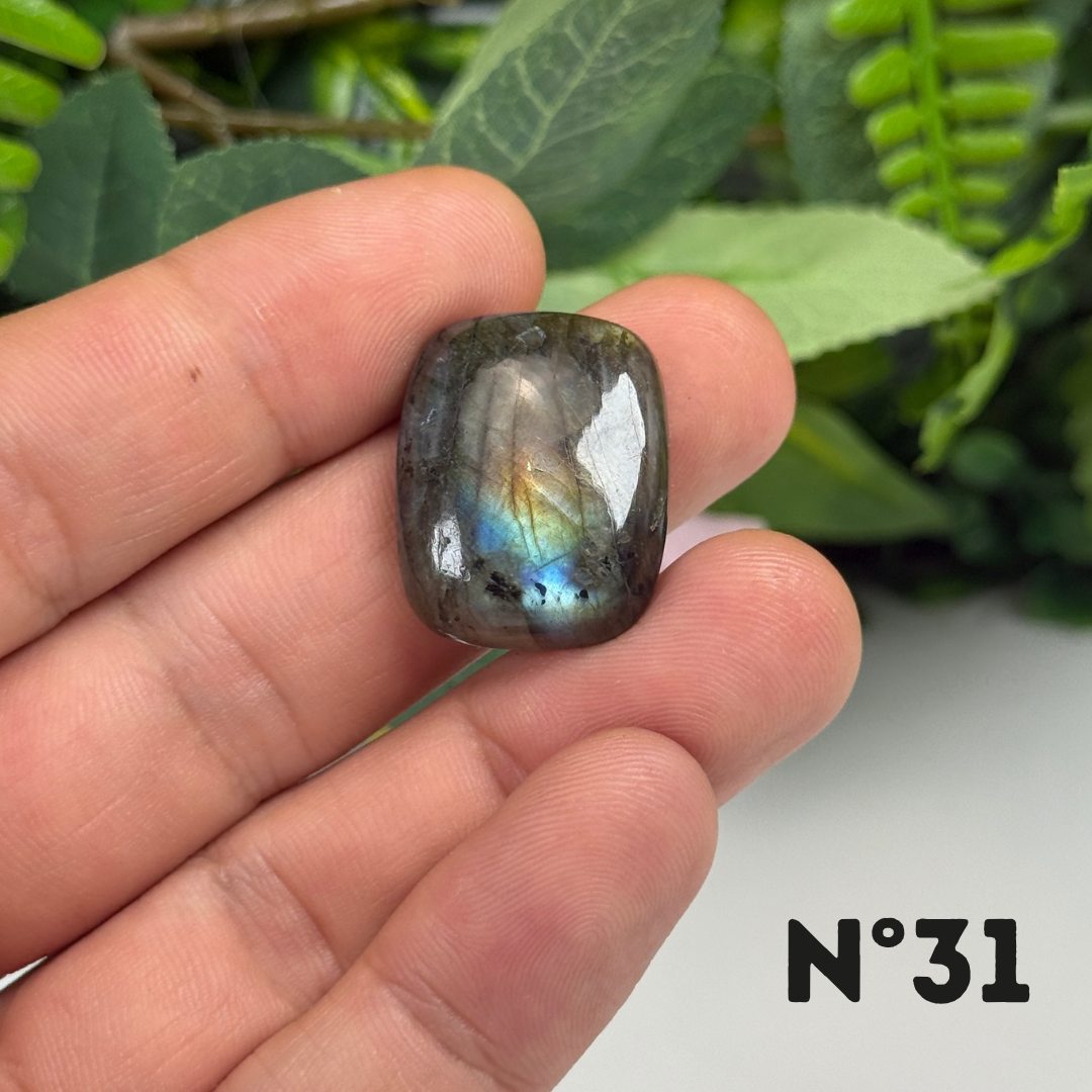 Pendentif Percé Labradorite Multi Fire 5A
