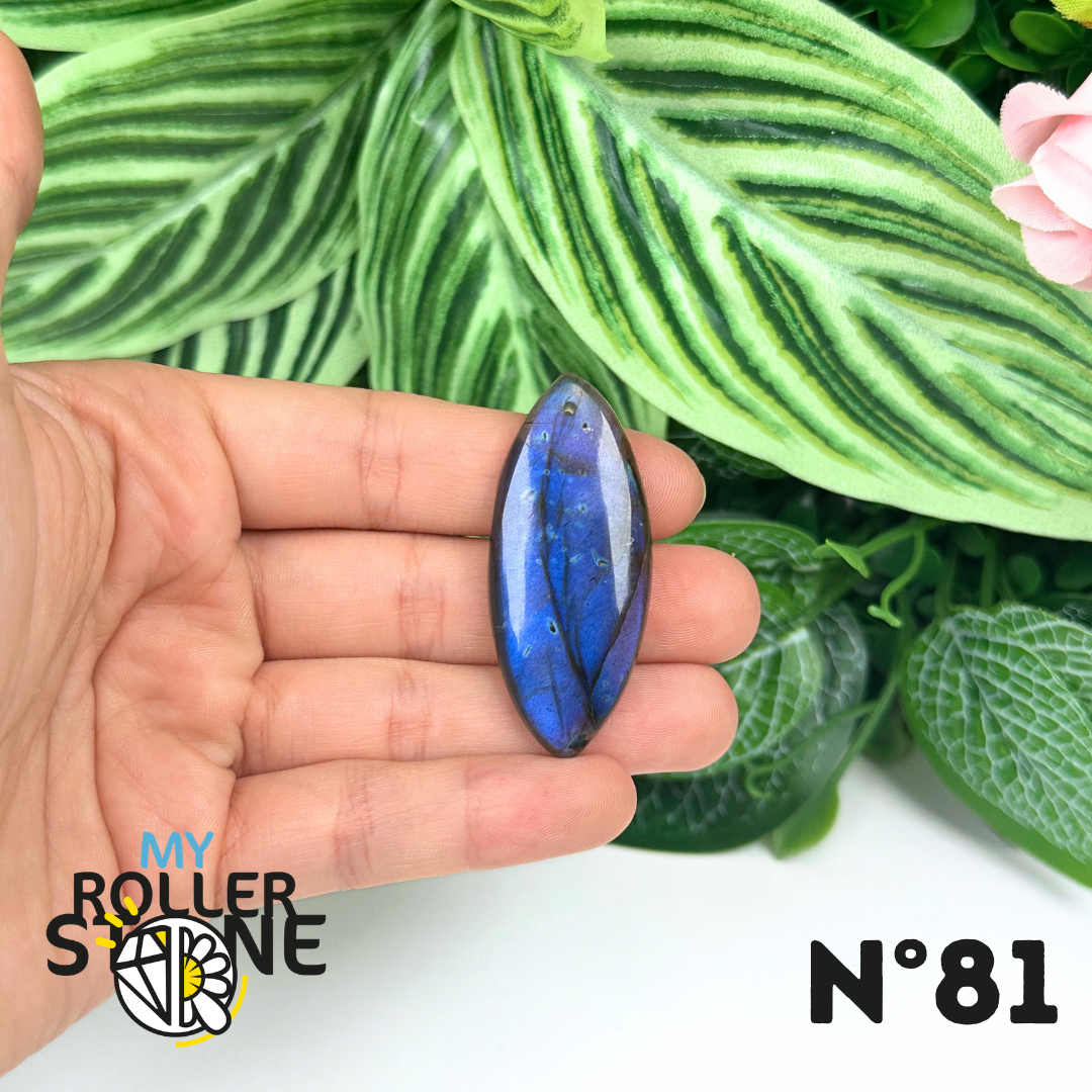 Pendentif Labradorite blue fire percé 5A