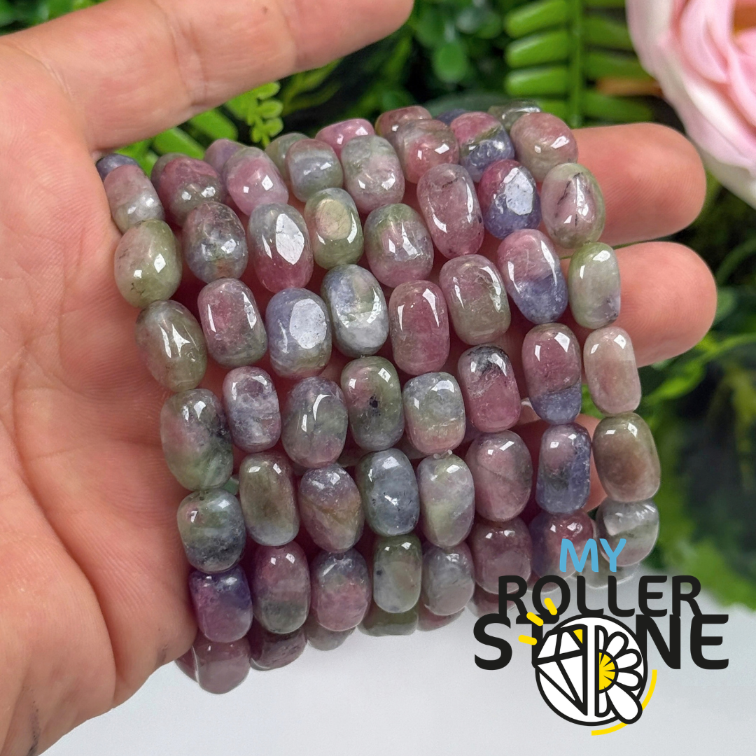 Bracelet en Tourmaline Melon d'Eau Baroque