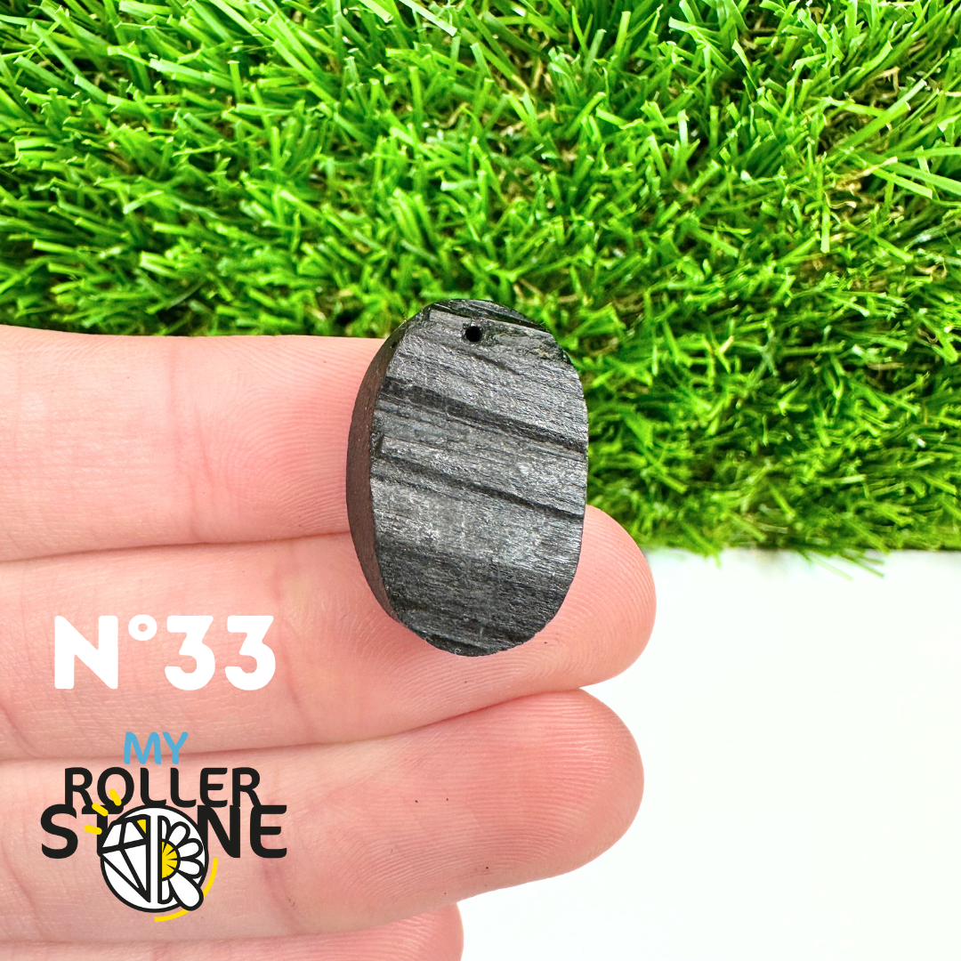 Pendentif Perce Tourmaline Noire 5A